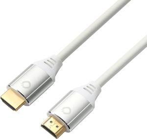 Oehlbach D1C92491 HDMI-kabel HDMI Aansluitkabel HDMI-A-stekker, HDMI-A-stekker 2.00 m Wit 8K UHD