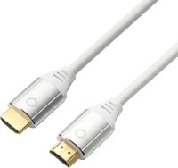 Oehlbach D1C92497 HDMI-kabel HDMI Aansluitkabel HDMI-A-stekker, HDMI-A-stekker 5.00 m Wit 8K UHD, Vergulde steekcontacten - thumbnail