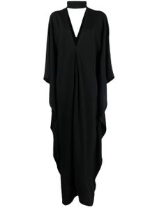 Taller Marmo robe-caftan Ooo en crêpe - Noir