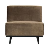 BePureHome Bank 'Statement' 1-zits Element, Velvet, kleur Taupe