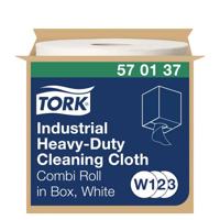 Tork Heavy-Duty Reinigingsdoeken Wit W1/2/3, Herhaaldelijk bruikbaar, 1 x 160 doeken, 570137
