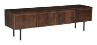 Livingfurn TV-meubel Elan Brown Mangohout, 180cm - Bruin