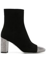 René Caovilla bottines Bonnie en daim 85 mm - Noir