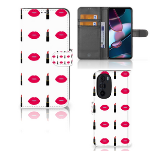 Motorola Edge 30 Pro Telefoon Hoesje Lipstick Kiss