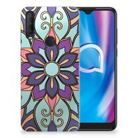 Alcatel 1S (2020) TPU Case Purple Flower