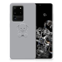 Samsung Galaxy S20 Ultra Telefoonhoesje met Naam Grijs Baby Olifant