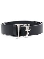 DSQUARED2 ceinture en cuir à boucle logo - Noir - thumbnail