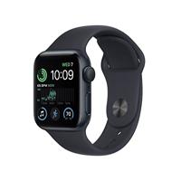 Apple Watch SE (2e generatie) (GPS, 40 mm) Smartwatch - Aluminium behuizing voor middernacht, Midnight Sports Band - Normale fitness- en slaaptracker, ongevaldetectie, hartslagmeter, waterbescherming