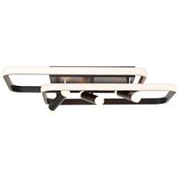 Brilliant Dalida LED plafondlamp 66x45cm zwart, metaal/kunststof, 1x 54W LED ingebouwd, (lichtstroom: 7600lm, lichtkleur: 3000-6500K)