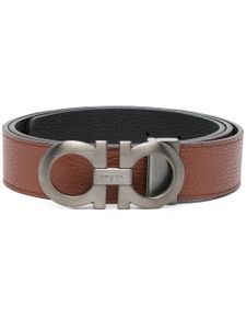 Ferragamo ceinture Gancini en cuir - Marron