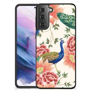 Dierenprint Telefoonhoesje voor Samsung Galaxy S21 Plus Pink Peacock