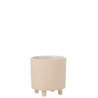 J-Line bloeempot Zand - keramiek - beige - medium - Ø 20.50 cm