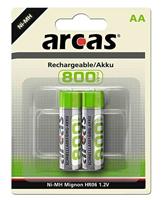 Arcas 17708206 batterij NI-MH, HR6/AA/Mignon, 800 mAh, 2 stuks