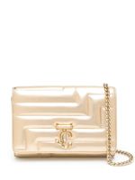 Jimmy Choo pochette matelassée à effet métallisé - Or