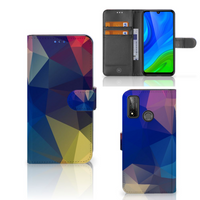 Huawei P Smart 2020 Book Case Polygon Dark - thumbnail