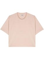 Autry logo-debossed cotton T-shirt - Rose