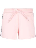 Moschino short à logo imprimé - Rose