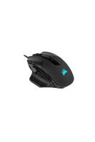 Corsair NIGHTSWORD RGB Gaming Muis Voor FPS, MOBA - 18.000 DPI - 10 Programmeerbare Knoppen - Gewichtssysteem - iCUE Compatibel - Zwart