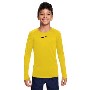 Nike Park Ondershirt Dri-FIT Lange Mouwen Kids Geel Zwart