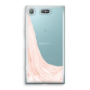 Peach bath: Sony Xperia XZ1 Compact Transparant Hoesje