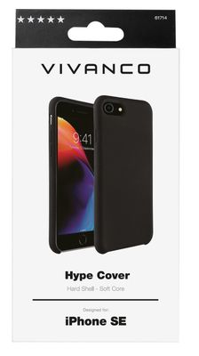 Vivanco Hype Backcover Apple iPhone SE (2. Generation), iPhone SE (3. Generation) Zwart Inductieve lading, Spatwaterdicht, Stootbestendig, Waterafstotend