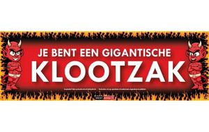 Gigantische klootzak Sticky Devil sticker