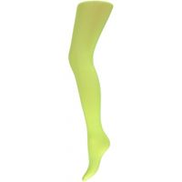 Microfiber dames panty fluor geel L/XL  -