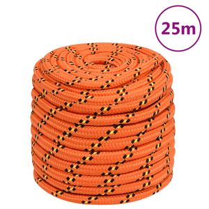 Boottouw 18 mm 25 m polypropyleen oranje