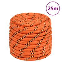 Boottouw 18 mm 25 m polypropyleen oranje