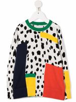 Stella McCartney Kids sweat en coton biologique à imprimé Dalmatian Spots - Blanc