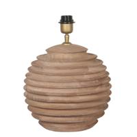 Roven Natuurlijke mangohouten geribbelde tafellampvoet