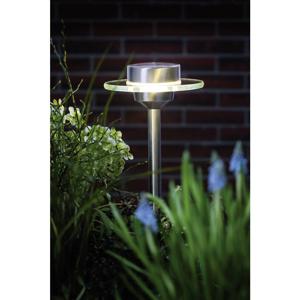 Paulmann 93764 Ufo Tuinlamp op zonne-energie 0.2 W Warmwit RVS, Helder