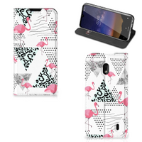 Nokia 2.2 Hoesje maken Flamingo Triangle - thumbnail