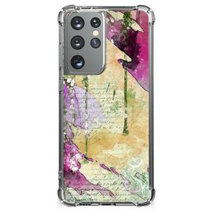 Back Cover Samsung Galaxy S21 Ultra Letter Painting