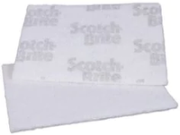 3m sb98 scotch-brite reinigingspads wit 158 x 224 mm 60 stuks - thumbnail