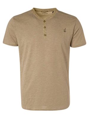 T-shirt granddad 2 coloured melange khaki