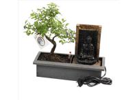 Bonsai Boompje Met Waterval Ornament - Buddha