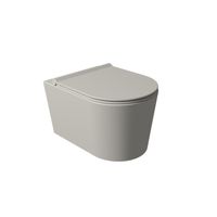 Salenzi Civita wandcloset toiletpot randloos mat grijs 50x35x36.5cm - thumbnail