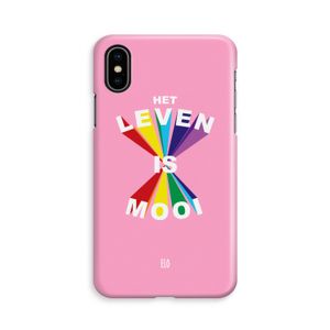 Het Leven Is Mooi: iPhone X Volledig Geprint Hoesje