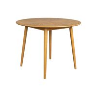 ZILT Ronde Eettafel Memo Eikenhout, 100cm - Naturel