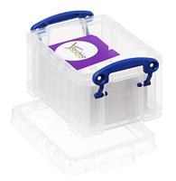 Really Useful Box voor stekker, polypropyleen, 0,3 l, transparant
