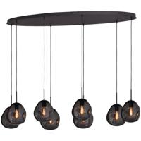 Masterlight Hanglamp Lava Oval 8x smoke glas Ø 24cm 2764-05-160-60-80561 - thumbnail