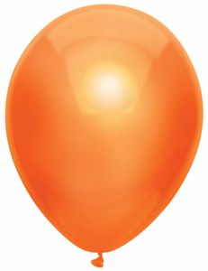 100 oranje metallic ballonnen 30cm