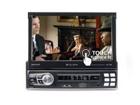 Autoradio met Klapscherm Bluetooth en 1 Din - 7 Inch Touchscreen met Achteruitrijcamera Ingang - 4 x 75 Watt (RMD577BT) - thumbnail