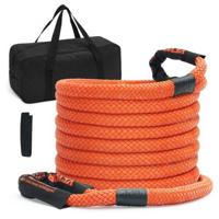 VEVOR 25 mm x 9 m sleepkabel 17237 kg, zware offroad sleepband, extreem duurzame bergingsband met 30% elasticiteitsenergie voor Jeep, auto, vrachtwagen, ATV, UTV, SUV, tractor