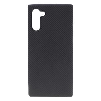 Shop4 - Samsung Galaxy Note 10 Hoesje - Zachte Back Case Carbon Zwart