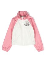 Moncler Enfant veste bomber zippée à design colour block - Blanc