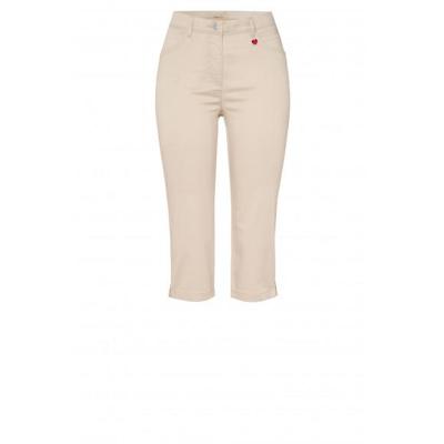 Toni | Relaxed - Beige | Dames | Broek | Beige | 50 | regular | Kamst mode