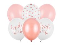 Bride To Be Ballonnen Lovely Mix (6st) - thumbnail