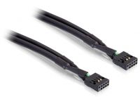 DeLOCK 82437 Interne USB2.0-kabel pinheader 10pin female <> pinheader 10pin female 50cm - thumbnail